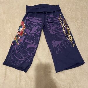 COPY - Ed hardy purple capri pants women’s small